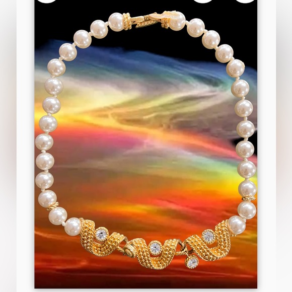 Pretty Pearl Choker Necklace - Picture 1 of 2